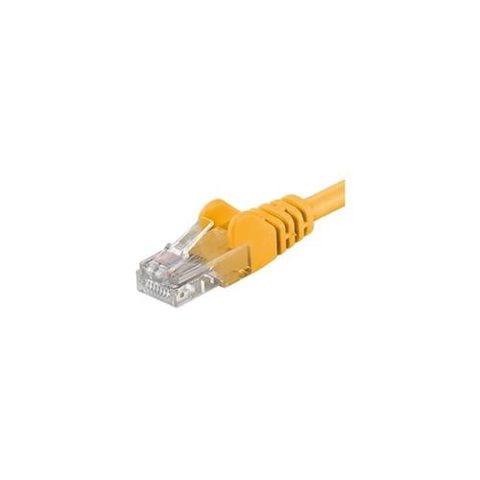 Patchcord UTP PremiumCord RJ45-RJ45 Cat.5e 5m, Galben