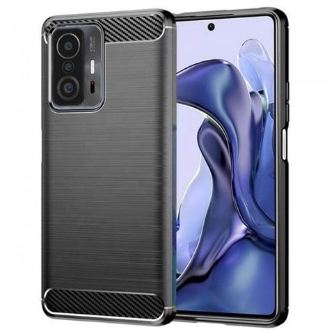 Husa pentru Xiaomi 11T / 11T Pro, Techsuit, Carbon, Neagra
