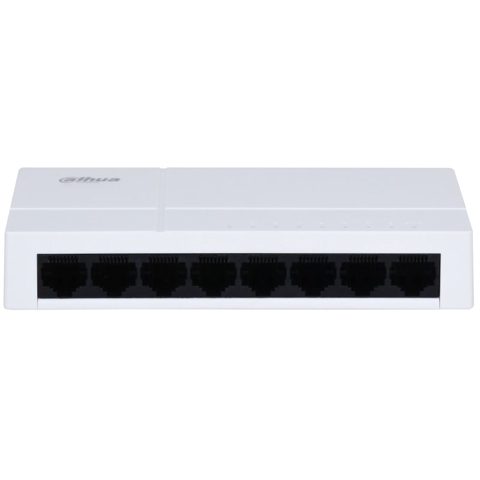 Switch 8 porturi gigabit Eco Series Dahua PFS3008-8GT-L-V2, fara management, plug and play