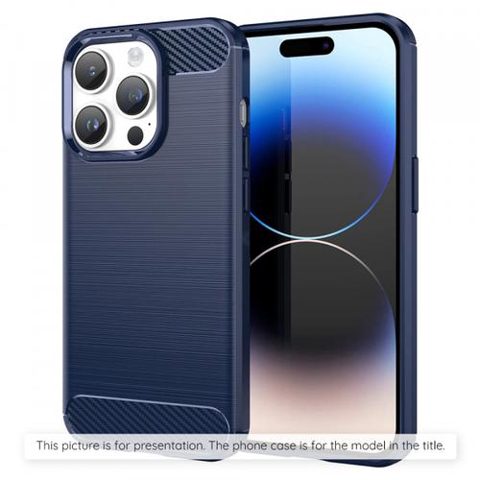 Husa Techsuit Carbon pentru Apple iPhone 17 Pro Max, Albastru