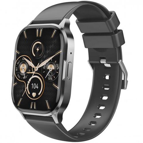 Smartwatch XO Design J10, Ecran AMOLED 2.04inch, Bluetooth, NFC, Monitorizare tensiune si somn, Amintire hidratare, IP67 (Negru)