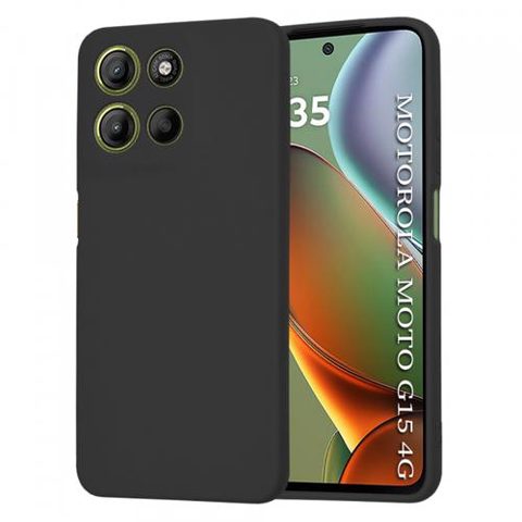Husa pentru Motorola Moto G15 / G15 Power, Techsuit, SoftFlex, Neagra