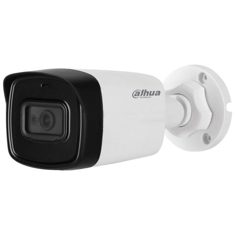 Camera bullet HDCVI Dahua HAC-HFW1500TL-A-0360B-S2, 5MP, 3.6mm, IR 80m, IP67, microfon incorporat