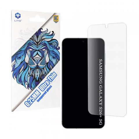 Folie de protectie Ecran Lito Classic Ultra Thin pentru Samsung Galaxy S26 Plus, Sticla Securizata, Full Glue, 2.5D