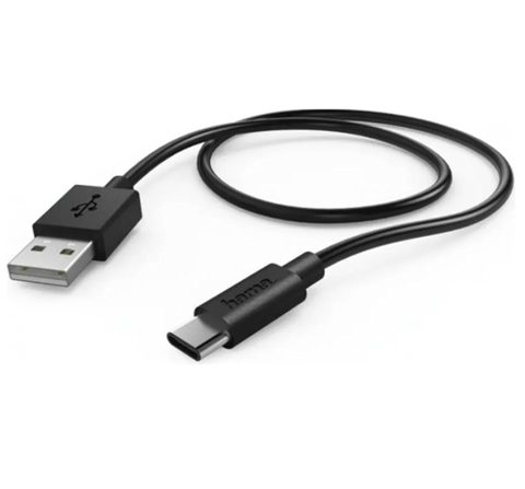Cablu Hama 178385, 0.6m, USB-A/USB-C (Negru)
