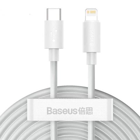 Cablu de Date Baseus, USB Type-C - Lightning, Fast Charge, PD 20W, 1.5m, Alb