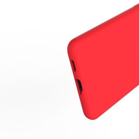 Husa Lemontti Liquid Silicon Samsung Galaxy S21 Ultra Red (protectie 360°, material fin, captusit cu microfibra)