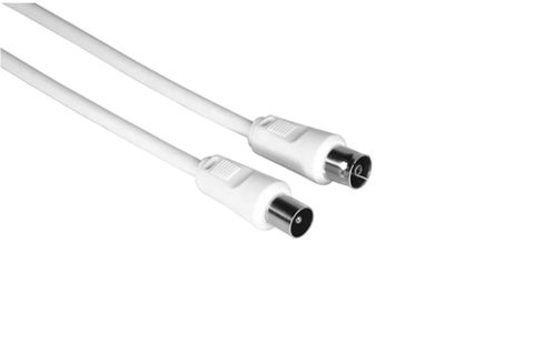 Cablu video Coaxial Hama 205031, 10m, 75dB (Alb)