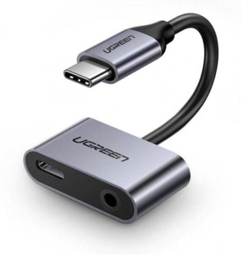 Adaptor Audio USB-C - 3.5mm / USB-C UGREEN CM193, Gri