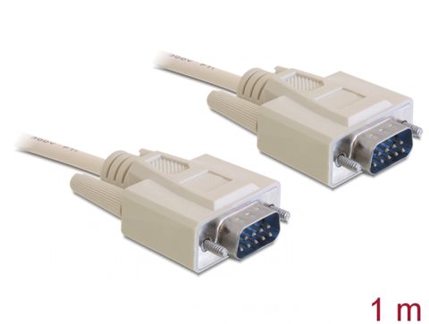 Cablu serial RS-232 D-sub 9 pini T - T 1m, Delock 82980