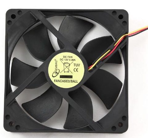 Ventilator Gembird FANCASE3/BALL, 120mm (Negru)