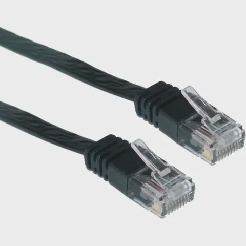 Cablu UTP SPACER SP-PT-CAT5-1M-BK, Cat5e, cupru-aluminiu, 1 m, negru, AWG26