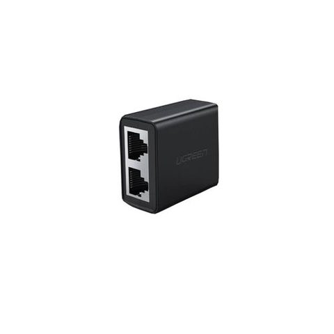 Splitter RJ-45 CM210 Ugreen, pentru cablu UTP, Cat5, 1 x RJ-45 mama la 2 x RJ-45 mama, 100 Mbps, material plastic, Negru