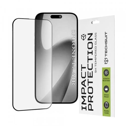 Folie de protectie Ecran Techsuit pentru Apple iPhone Air, Sticla Securizata, Full Glue, 111D