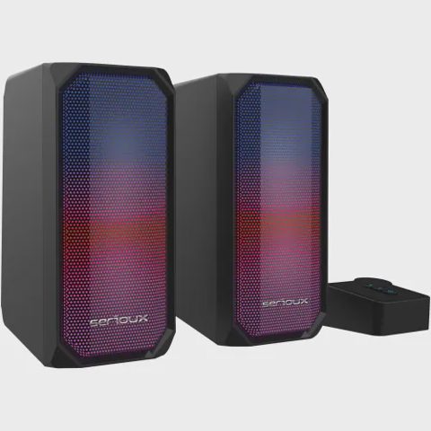 Boxe Gaming 2.0 Serioux Kyro X522, Iluminare RGB, Bluetooth (Negru)