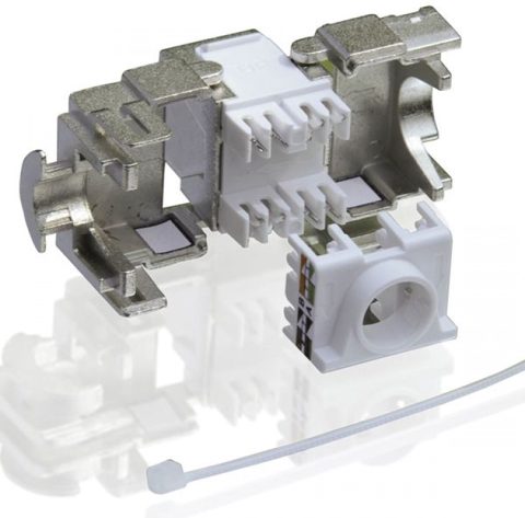 Keystone modular Value Cat.6a RJ45 ecranat, 26.99.0366