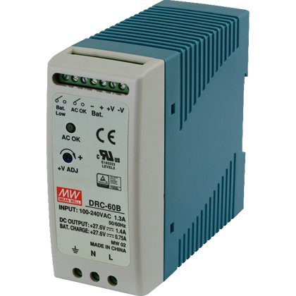 Sursa de alimentare in comutatie, 27.6V / 1.4A + 0.75A, sina DIN, backup MeanWell DRC-60B