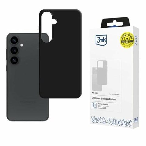 Husa de protectie 3MK Matt Case pentru Samsung Galaxy S25+, Neagra