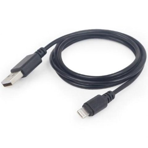Cablu alimentare si date Gembird CC-USB2-AMLM-1M, USB 2.0 (T) la tip Lightning (T), 1m, Negru