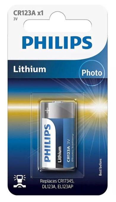 Baterie LITHIUM CR123 BLISTER PHILIPS