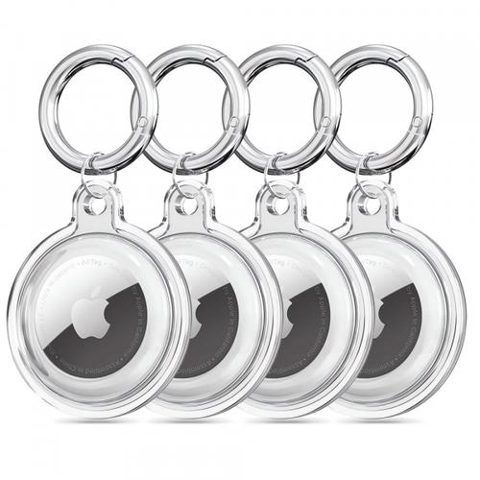 Husa Techsuit CT15 pentru Apple AirTag, Transparenta