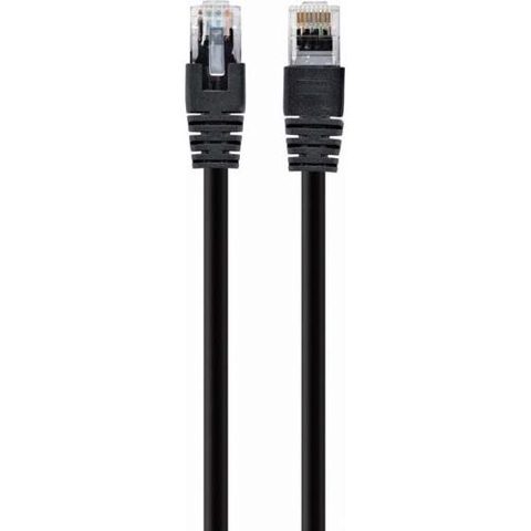Cablu UTP SPACER SP-PT-CAT5-0.25M-BK, Cat5e, cupru-aluminiu, 0.25 m, negru, AWG26