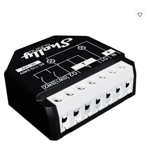 Releu inteligent Shelly Qubino Wave 2PM cu contor de putere, protocol Z-Wave 3800235269015