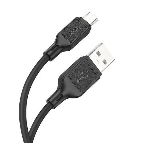 Cablu omni, cablu HOCO USB A la Micro USB 2.4A X90, 1m, Negru