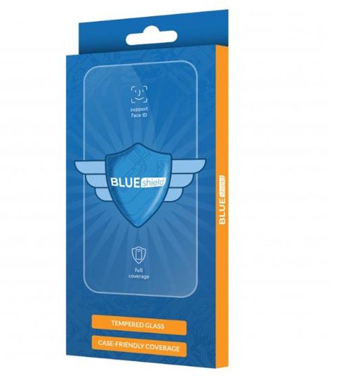 Folie de protectie Ecran Blue Shield pentru Oppo A60, Sticla Securizata, Full Glue, Case Friendly, Neagra