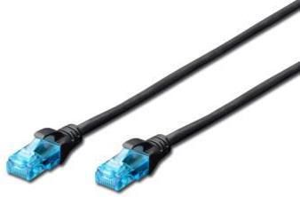 Cablu UTP Digitus DK-1512-010/BL, CAT.5e, Patch 1 m (Negru)