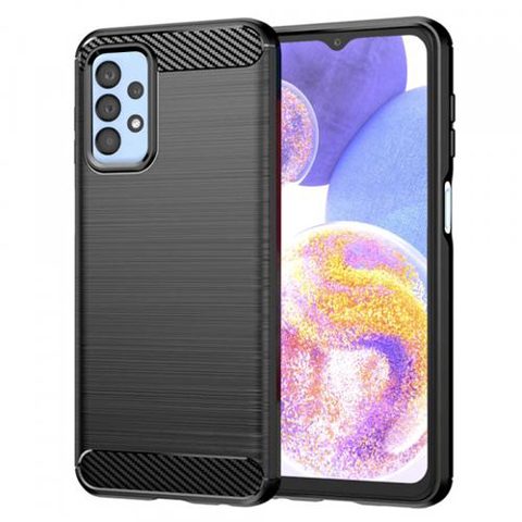 Husa pentru Samsung Galaxy A23 5G A236 / A23 A235, Techsuit, Carbon, Neagra