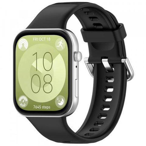 Curea Techsuit W061 pentru Huawei Watch Fit 4 Pro / Watch Fit 4 / Watch Fit 3, Negru