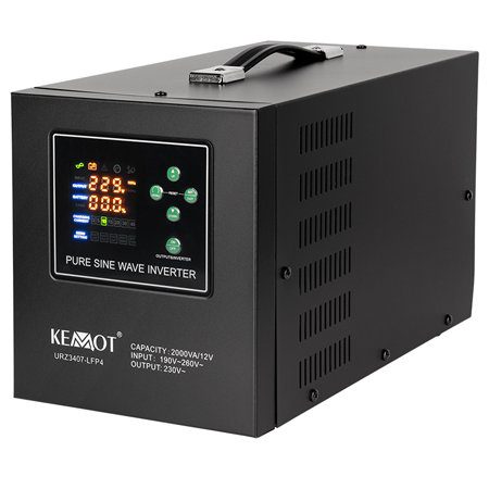 UPS Centrale Termice Sinus Pur 2000VA/1200W 12V Kemot URZ3407-LFP4