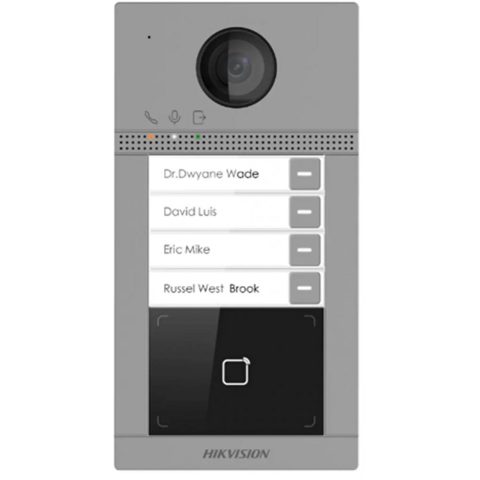 POST VIDEOINTERFON 4 X BUTON APELARE Hikvision DS-KV8413-WME1(C)