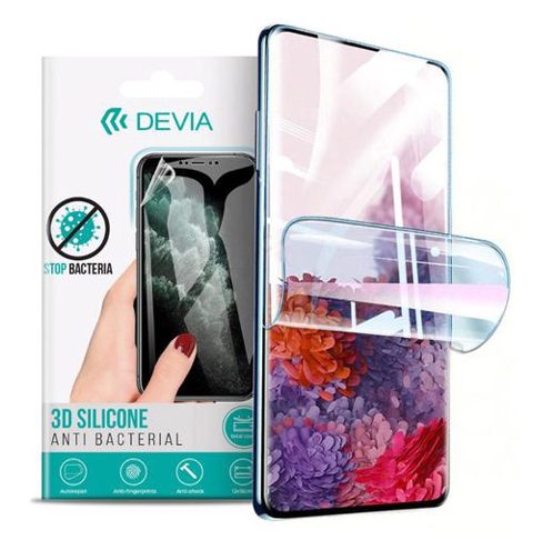 Folie Silicon Antibacterian Devia Pentru Realme 8 (Transparent)
