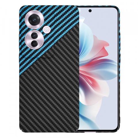 Husa pentru Oppo Reno11 F, Techsuit, Carbonite FiberShell, Bleu