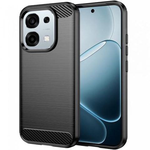 Husa pentru Oppo A6 Pro 5G / A6 Pro 4G, Techsuit, Carbon, Neagra