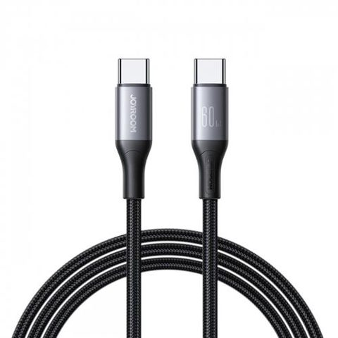 Cablu Date si Incarcare USB-C - USB-C Joyroom S-A28 Flash, 60W, 2m, Negru