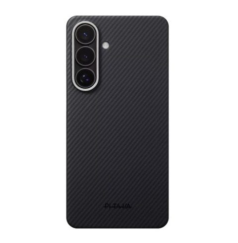Husa Protectie Spate Pitaka pentru Samsung Galaxy S26 Plus, Edge Ultra-Slim Case (Negru/Gri)