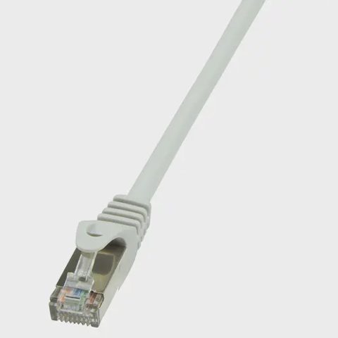 Cablu S/FTP LOGILINK Cat5e, cupru-aluminiu, 3 m, gri, AWG26, dublu ecranat CP1062D