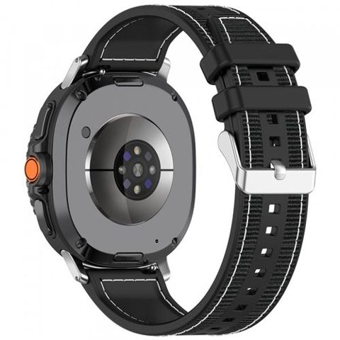 Curea Techsuit W051 pentru Samsung Galaxy Watch 8 Classic / Watch8 44mm / Watch 8 40mm, Negru