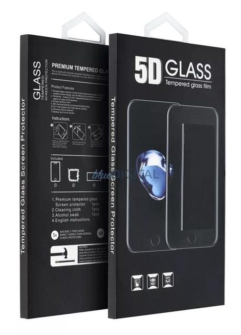 Folie de protectie Ecran OEM pentru Motorola Moto G45 / G34, Sticla Securizata, Full Glue, 5D, Neagra