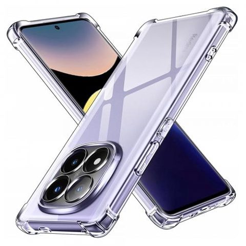Husa pentru Xiaomi Redmi Note 14 Pro+ 5G, Techsuit, Shockproof Clear, Transparenta
