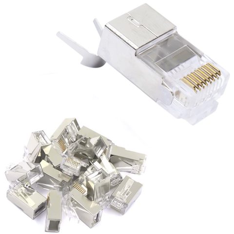 Mufa PNI RJ45 pentru cablu S/FTP Cat7 set cu 10 bucati PNI-RJ45C7X