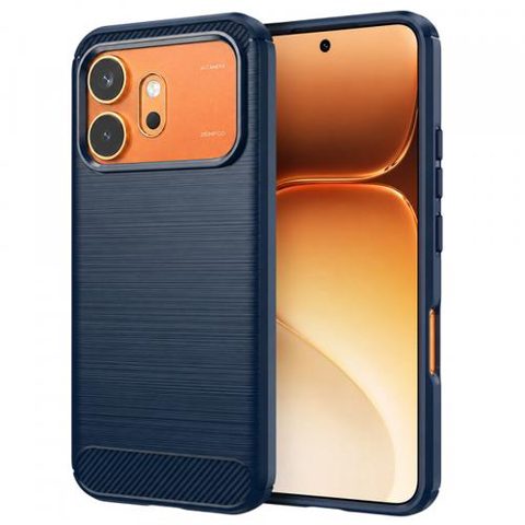 Husa pentru Honor 600 Pro / 600, Techsuit, Carbon, Albastru