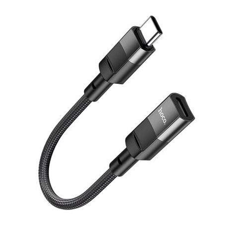 Adaptor OTG USB-C - Lightning HOCO U107, 0.1m, Negru