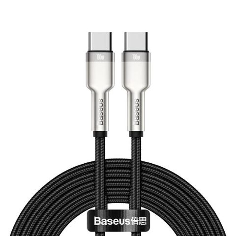 Cablu de date Baseus 6953156202368, USB-C - USB-C, 2 m, Negru