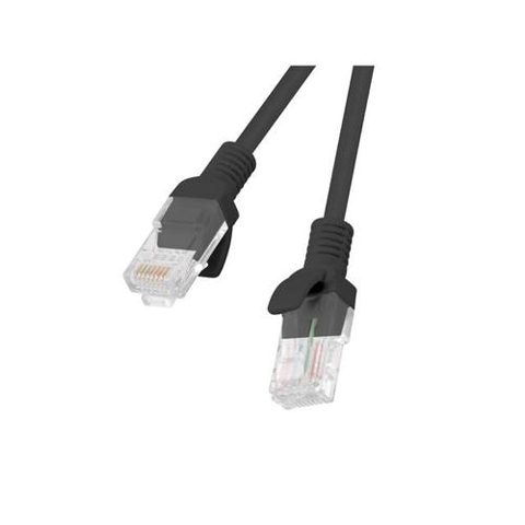 Cablu Patchcord Lanberg RJ45, Cat. 5e UTP, 0.5m, Negru
