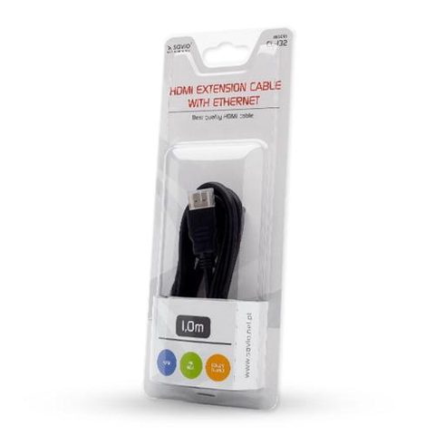 Cablu Savio CL-132, HDMI v1.4, 1m