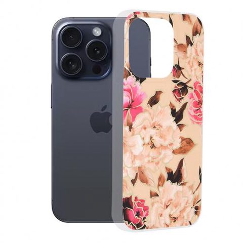 Husa pentru Apple iPhone 15 Pro, Techsuit, Marble, Bej